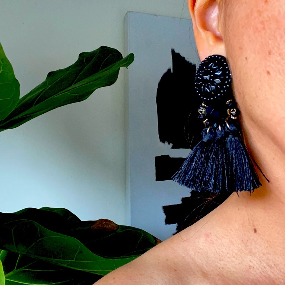 Black earrings